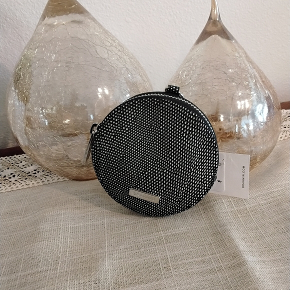 Brahmin Black and White Coin Purse